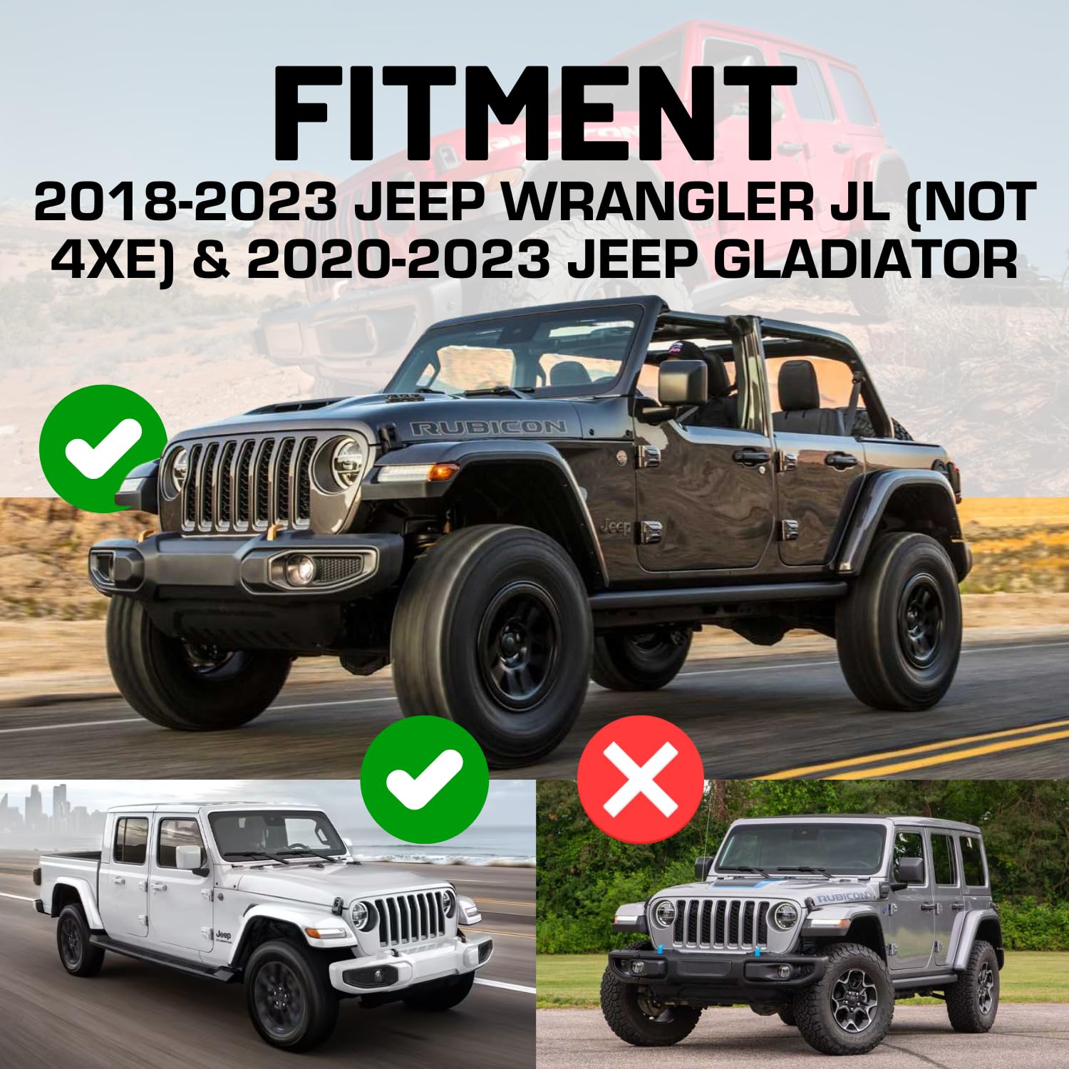 Bulletpoint Dash Mount Phone Holder Driver + Passenger Bundle Compatible with 2018-2023 Jeep Wrangler JL & 2020-2023 Jeep Gladiator - Image 3