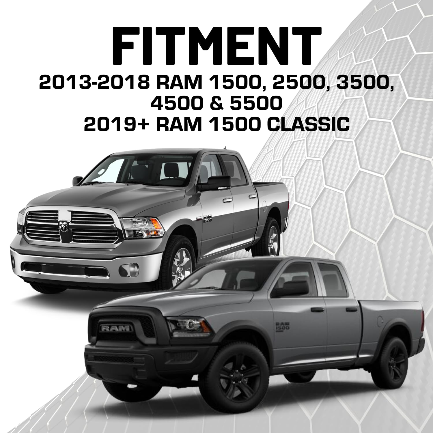 Bulletpoint Dash Mount Cell Phone Holder Compatible with 2013-2018 RAM Truck & 2019+ RAM 1500 Classic 20mm Ball Mount - Compatible with iPhone and Android Smartphones (Dual Ball with 1 Phone Holder) - Image 3