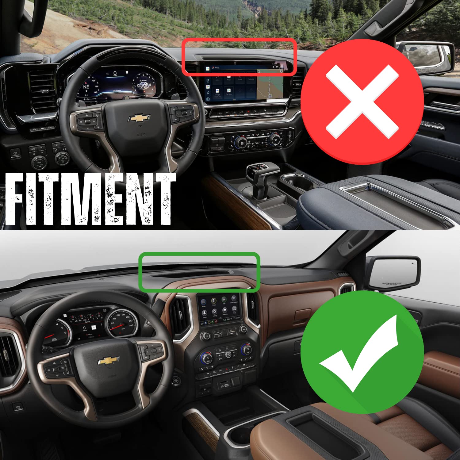 Bulletpoint RubiGrid Dash Mount Platform 2 Phone Holders Bundle Compatible with 2019+ Chevrolet Silverado & GMC Sierra Multi-Device Mount - Image 8