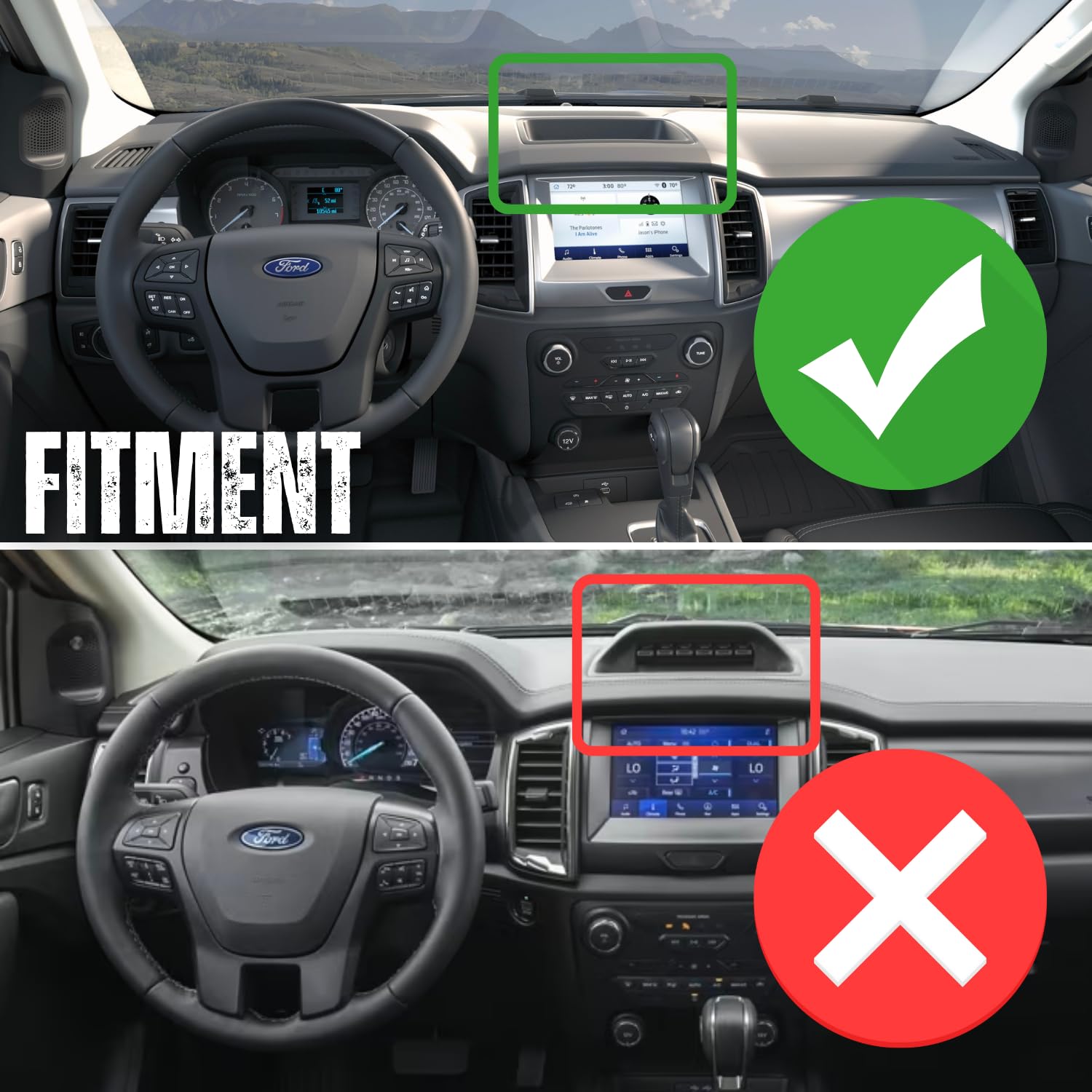Bulletpoint RubiGrid Metal Dash Mount Phone Holder Multi-Device Mount Compatible with 2019-2023 Ford Ranger - Image 4